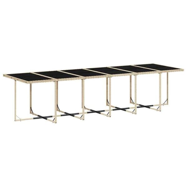 Maison Exclusive - Puutarhakalusteryhmä ja tyynyt 17 kpl beige