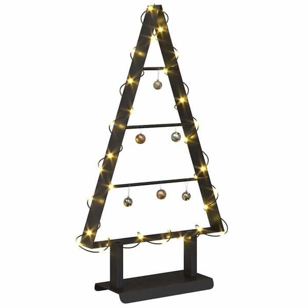 Juletræ - EKSKLUSIVT HUS - 60 cm - Stål - Mat sort - Minimalistisk design Svart