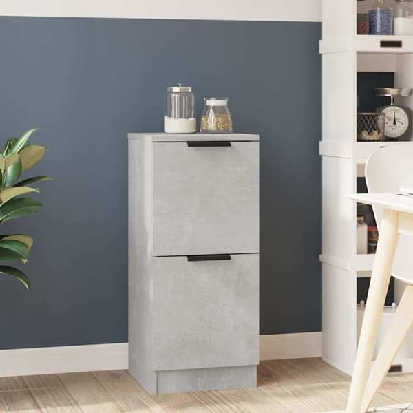Maison Exclusive - Buffet Grå beton 30x30x70 cm Ingeniørtræ