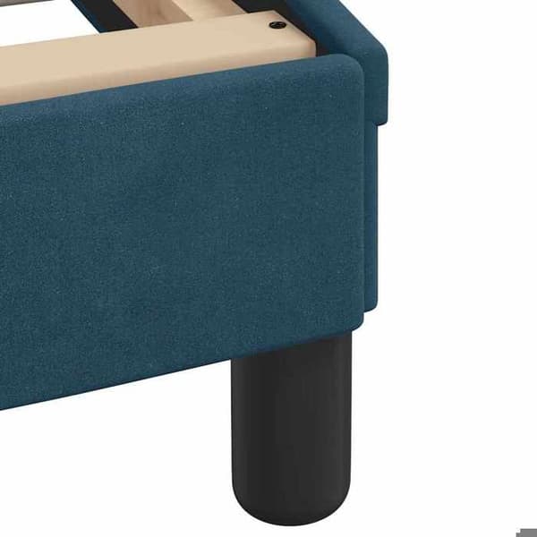 Maison Exclusive - Seng med Dover blå madras 140x200 cm velour Blå