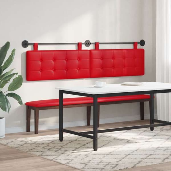 Maison Exclusive - Hängande sänggavel Röd Konstläder Röd
