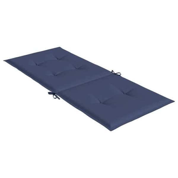 Maison Exclusive - Stolar med hög rygg kuddar set om 4 marinblå tyg
