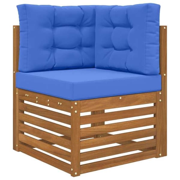 Utomhus kudde - EXKLUSIV HEM - 60 x 60 cm - Polyester - Kungblå - Avtagbar dragkedja kungsblå