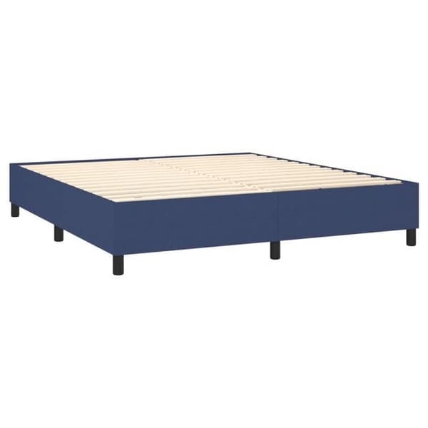 Maison Exclusive - Sängbotten med sängmått Blå 160x200 cm Tyg