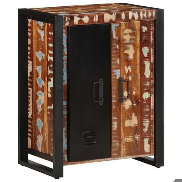 Maison Exclusive - Multifarvet buffet 55x35x70 cm genbrugs massivt træ