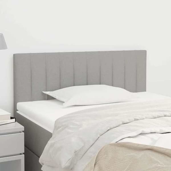 Maison Exclusive - Vaaleanharmaa pääty 80x5x78/88 cm Kangas