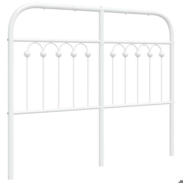 Maison Exclusive - Ersättningssänggavel i vit metall 120 cm Vit