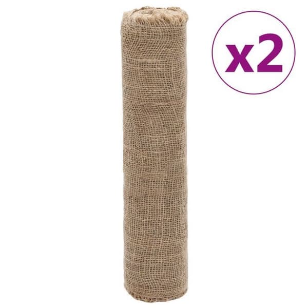 Maison Exclusive - Jute ruller 2 stk 0,5x50 m 100 % jute 200 g/m²