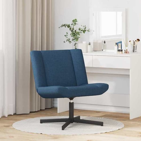Maison Exclusive - Snurrstol Blå 63 x 75 x 76 cm tyg