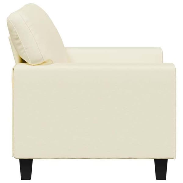 Maison Exclusive - Fåtölj Crème 60 cm Syntetläder