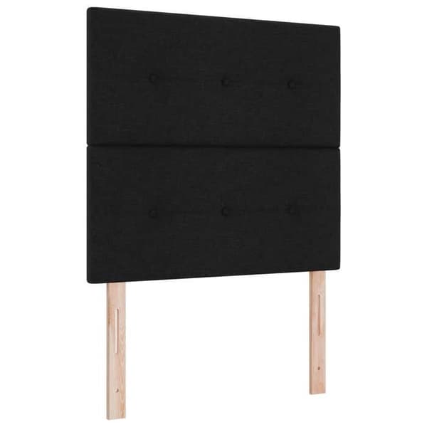 Maison Exclusive - Boxspring-sänky mustalla patjalla 90 x 190 cm Kangas