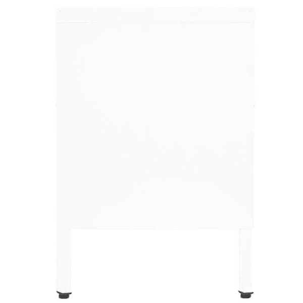 Maison Exclusive - TV-möbel Vit 90x30x44 cm Stål och glas Vit