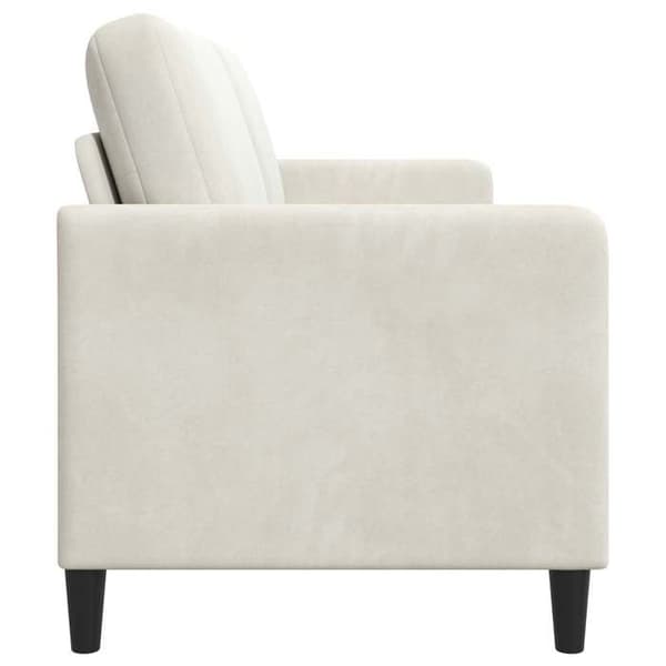 Maison Exclusive - Soffa med förvaring 2 platser Kräm 152 x 78 x 87 cm Polyester Grädde
