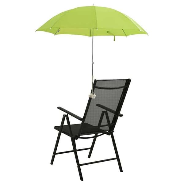 Maison Exclusive - Campingstolar parasoller 2 st Grön 105 cm