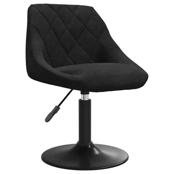 Maison Exclusive - Snurrande matstolar set om 4 svart sammet
