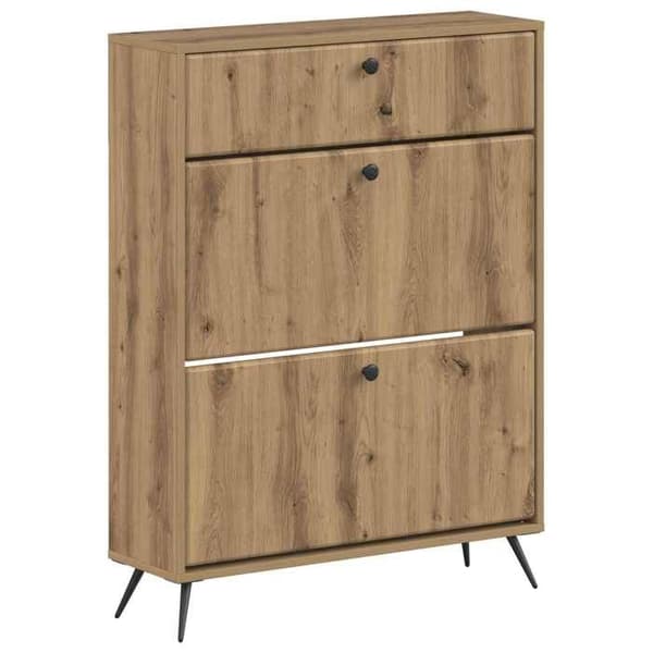 Maison Exclusive - Skåp för skor BREDA 78 x 24 x 103 cm Ingenjörsträ