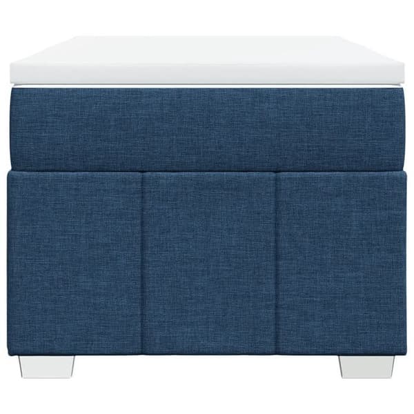 Maison Exclusive - Sengestel med springmadras Blå 90x200 cm Stof