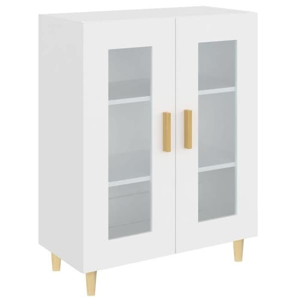 Maison Exclusive - Vit buffé 69,5x34x90 cm ingenjörsträ