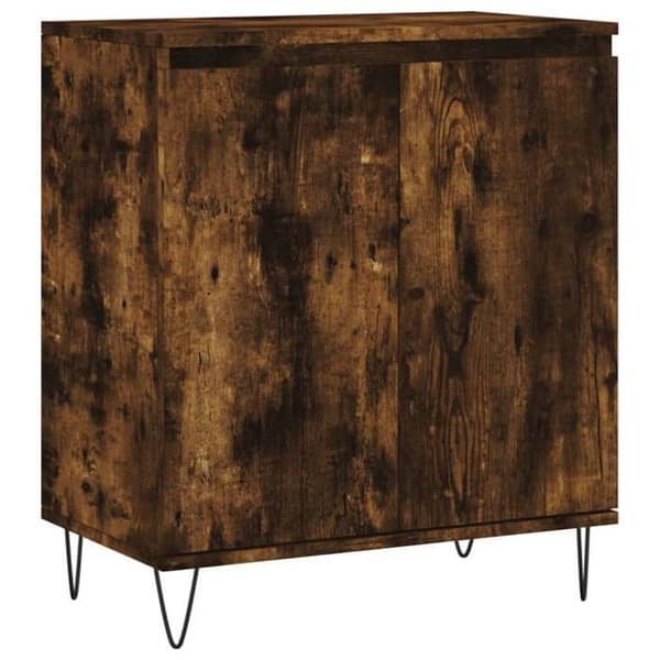 Maison Exclusive - Buffé Ek rökt 60x35x70 cm Ingenjörsträ