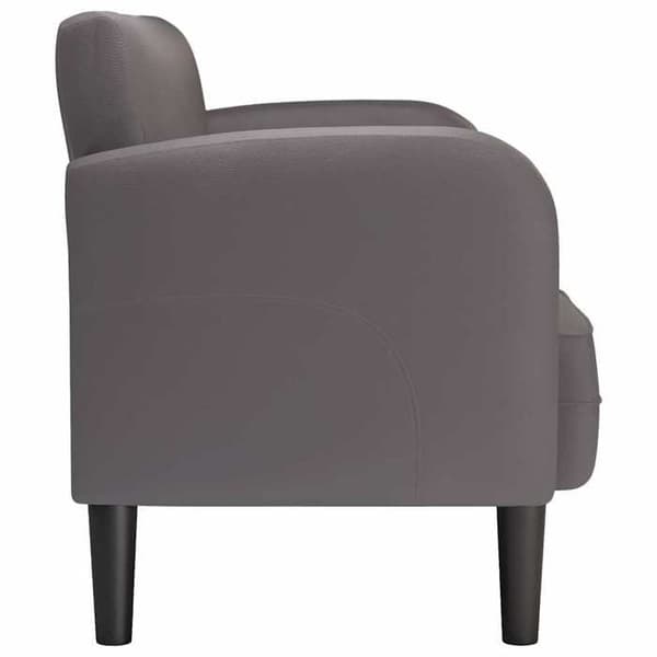 Soffa - EXKLUSIV HEM - 110 cm - Syntetläder - 2 platser - Grå grå