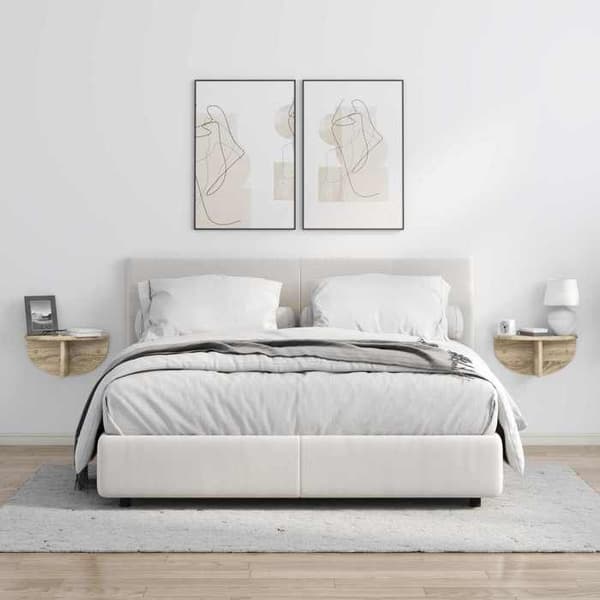 Væghylde - EKSKLUSIV HUS - Sonoma Eg - 38 x 19 x 19 cm - Spånplade - Moderne design Sonoma ek