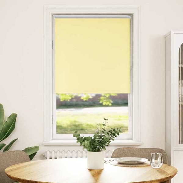 Maison Exclusive - Rullgardin mörkläggande gul, tygbredd 80,7 cm