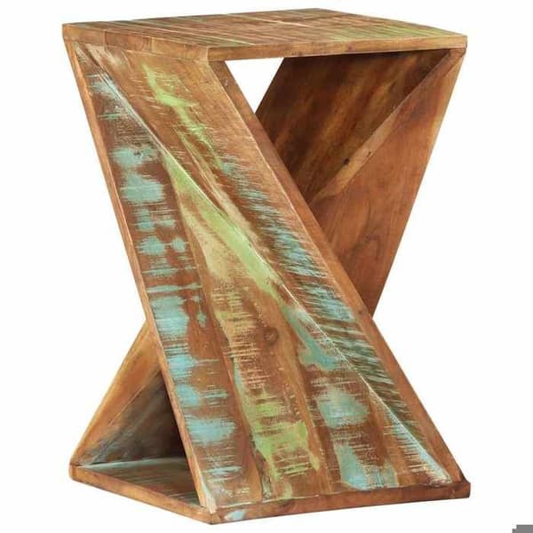 Maison Exclusive - Sidobord 35x35x55 cm Återvunnet massivt trä Blå