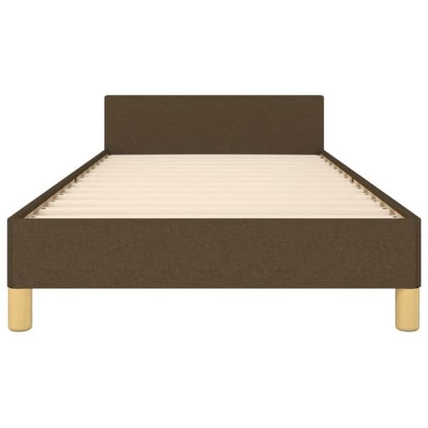 Maison Exclusive - Sengestel uden madras mørkebrun 100x200 cm stof