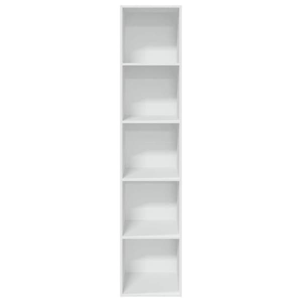 Maison Exclusive - Vit bibliotek 40x30x189 cm ingenjörsträ