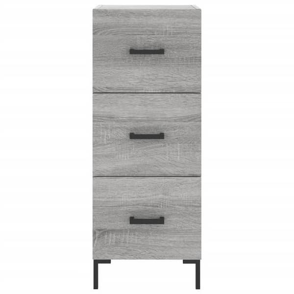 Maison Exclusive - Buffé hög Sonoma grå 34,5x34x180 cm Ingenjörsträ Sonoma grå