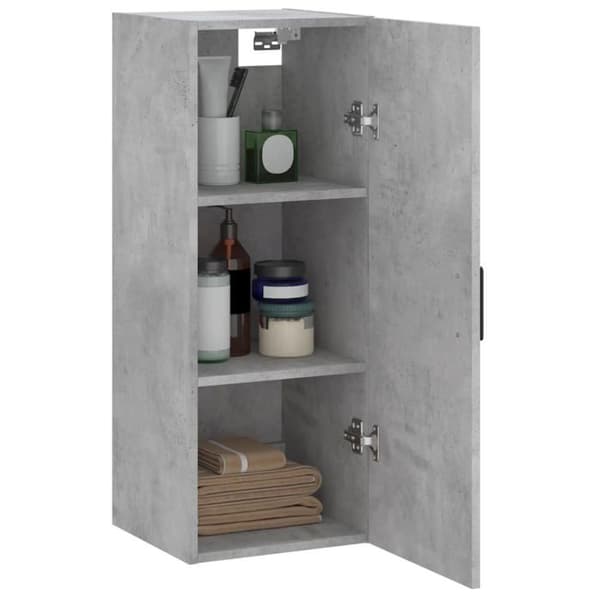 Maison Exclusive - Betoniharmaa seinäkaappi 34,5x34x90 cm