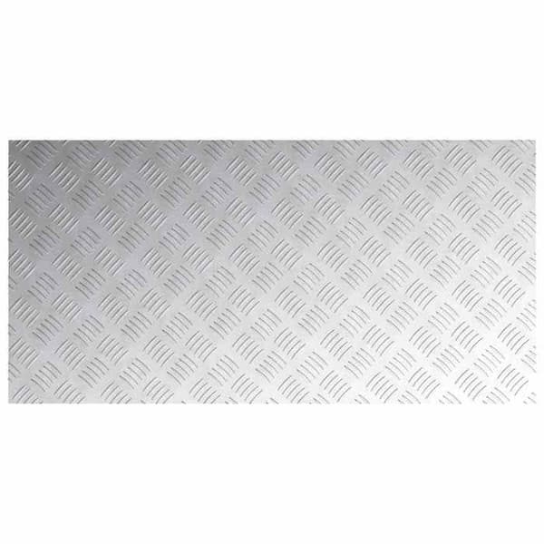 Maison Exclusive - Nez de marche 4 pc 100 x 50 cm Silver Aluminium Rektangulär