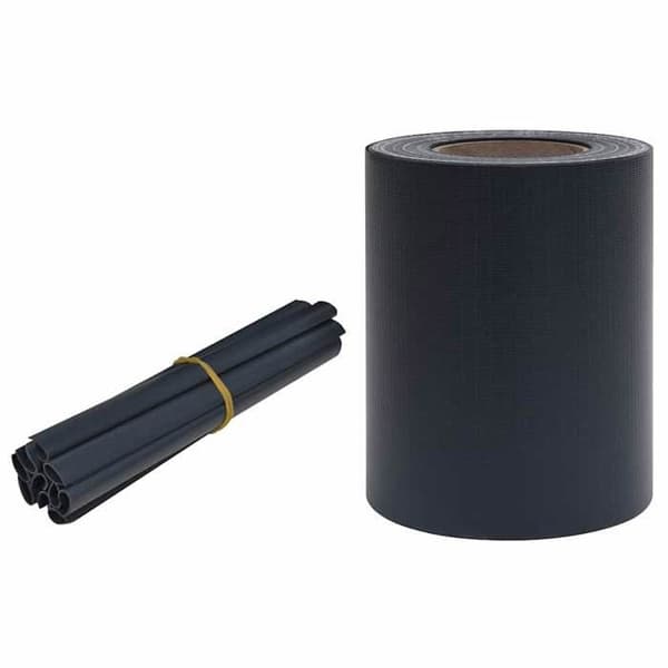 Maison Exclusive - PVC integritetsband 35 x 0,19 m Mörkgrå matt matt mörkgrå