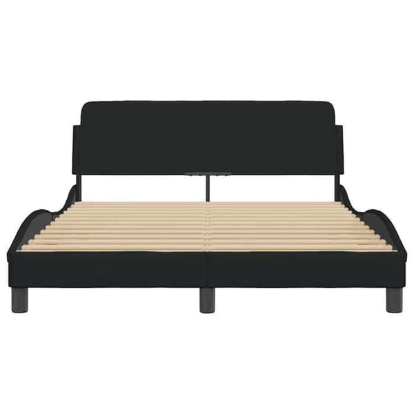 Maison Exclusive - Sängram Dover svart 140x190 cm tyg