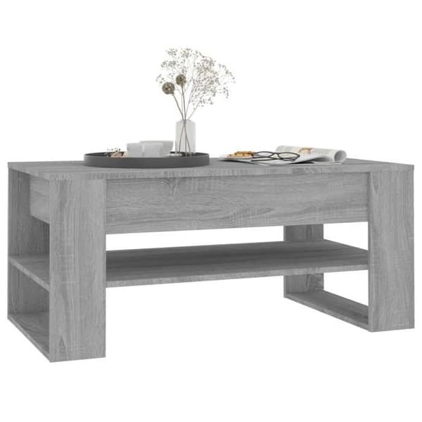 Maison Exclusive - Soffbord sonoma grå 102x55x45 cm ingenjörsträ sonoma grå
