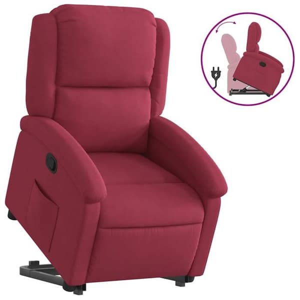 Maison Exclusive - Rød bordeaux Velour lænestol