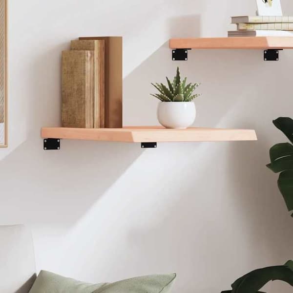 Maison Exclusive - Væghylde 40x50x(2-4)cm ubehandlet massiv egetræ