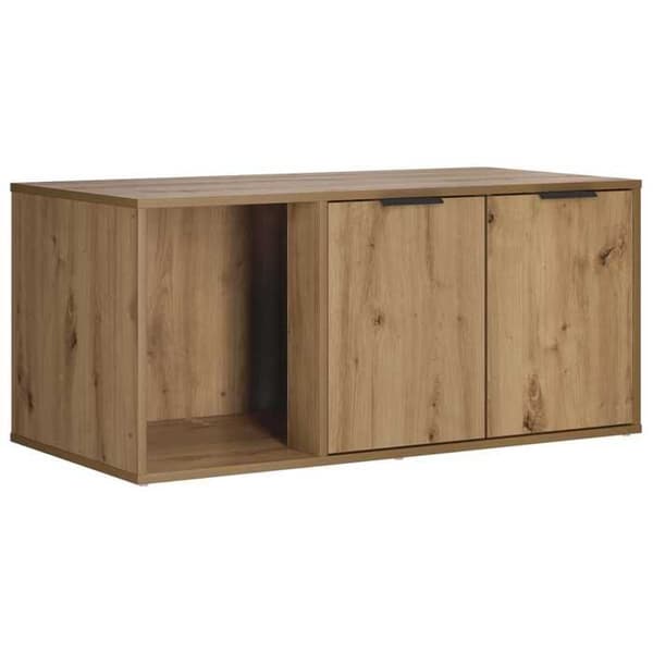 Maison Exclusive - Møbel til kattebakke i håndlavet egetræ 100 x 49 x 45 cm