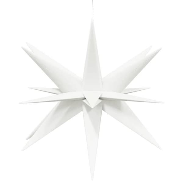 Maison Exclusive - Julbelysning med LED 3 st vikbar vit 57 cm Vit