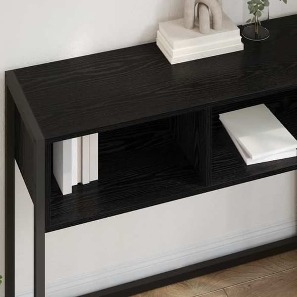 Maison Exclusive - Sidebord Sort eg 100 x 36 x 75 cm Ingeniørtræ