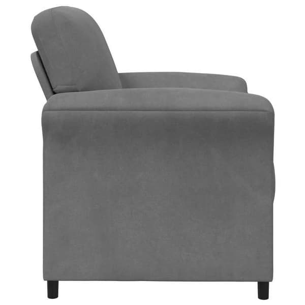 Maison Exclusive - 1-personers sofa i mørkegrå velour