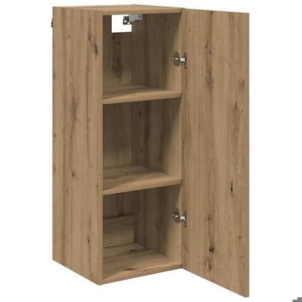 Væghængt møbel - EKSKLUSIV HUS - 34,5x34x90 cm - Hvid - Spånplader - Skandinavisk stil