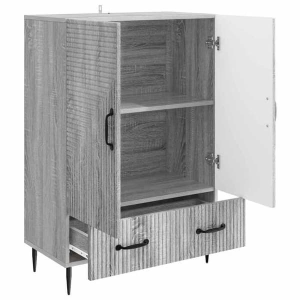 Maison Exclusive - Buffé Sonoma grå 66 x 34,5 x 95 cm Ingenjörsträ Sonoma grå
