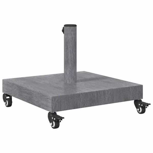 Maison Exclusive - Parasolfod i mørkegrå trælook 45 x 45 x 31,5 cm
