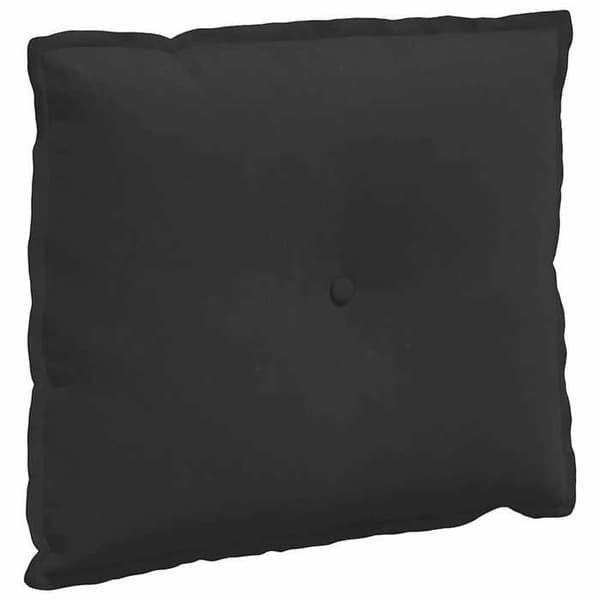 Maison Exclusive - Sort Rygpude 60 x 50 cm Mikrofiberstof