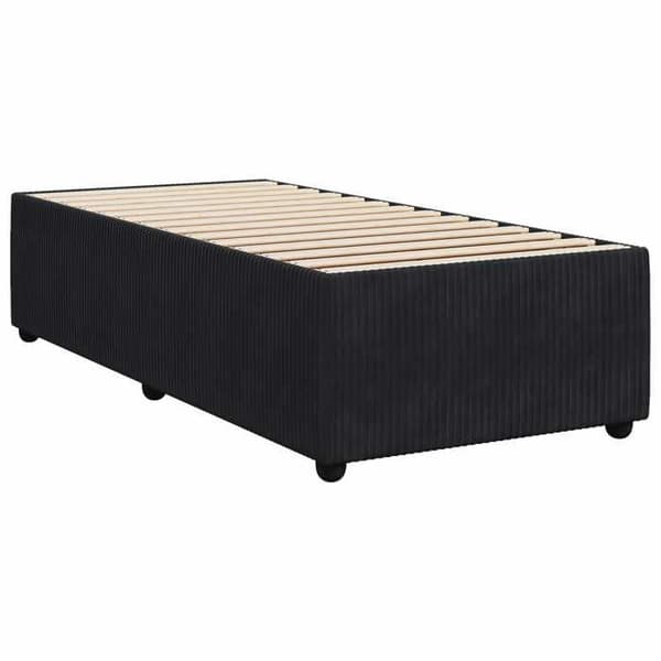 Maison Exclusive - Boxspring-sänky mustalla patjalla 100 x 200 cm Sametti