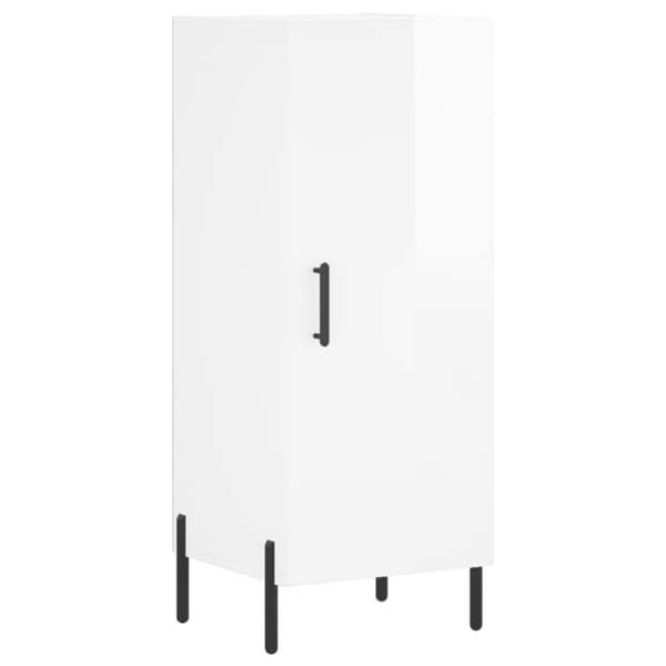Maison Exclusive - Buffé Vit glänsande 34,5x34x90 cm Ingenjörsträ