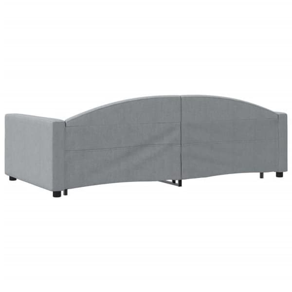 Maison Exclusive - Sovesofa med udtræk uden madras lys grå 100x200 cm