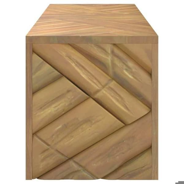 Bord - EKSKLUSIV HUS - 110 x 35 x 38 cm - Massivt teaktræ - Rektangulær - Multifunktionel