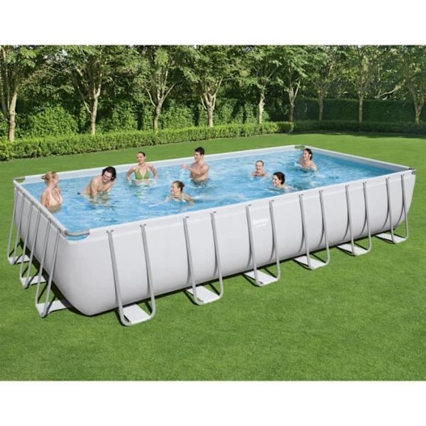 Bestway Power Steel poolset rektangulärt 732x366x132 cm132 [cm]